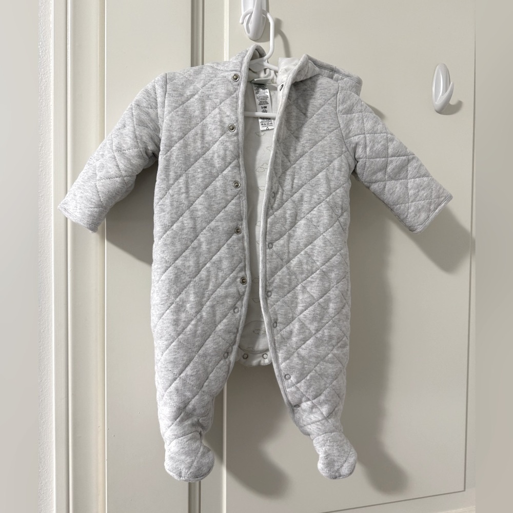 EUC Little Me Quilted Bunting Suit size 3-6 months